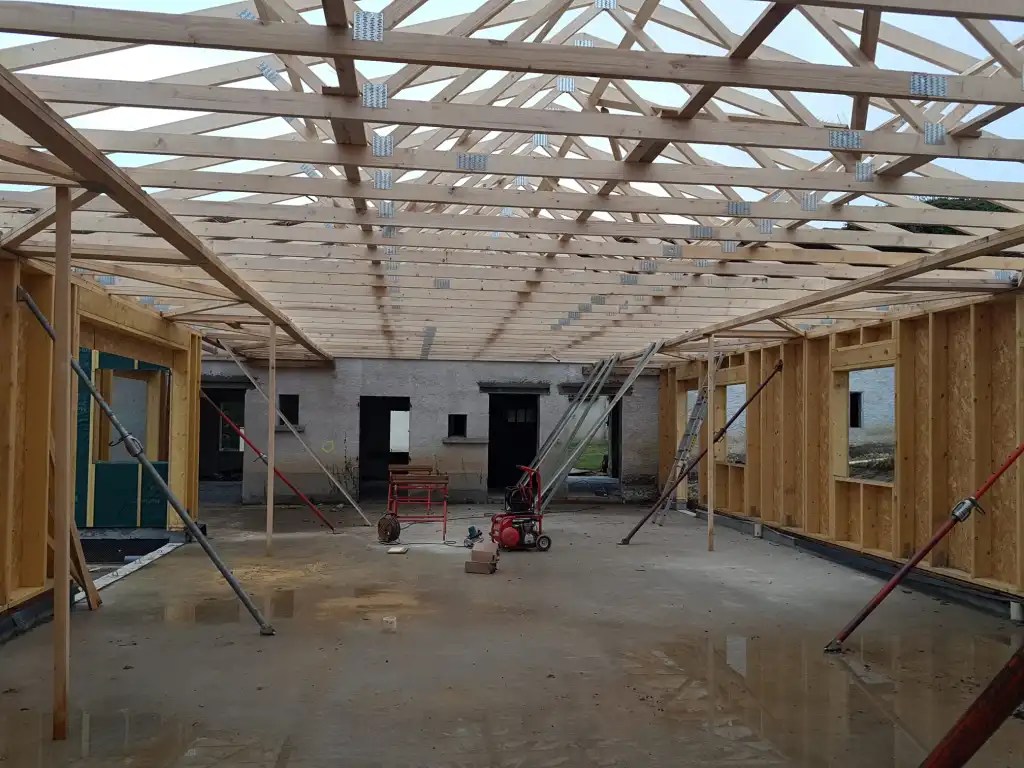 fermette charpente ossature bois construction