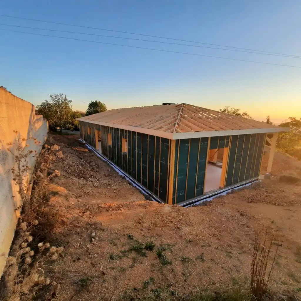 murs ossature et fermette