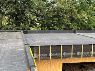 Vue etanchéité toit terrasse sur EPDM