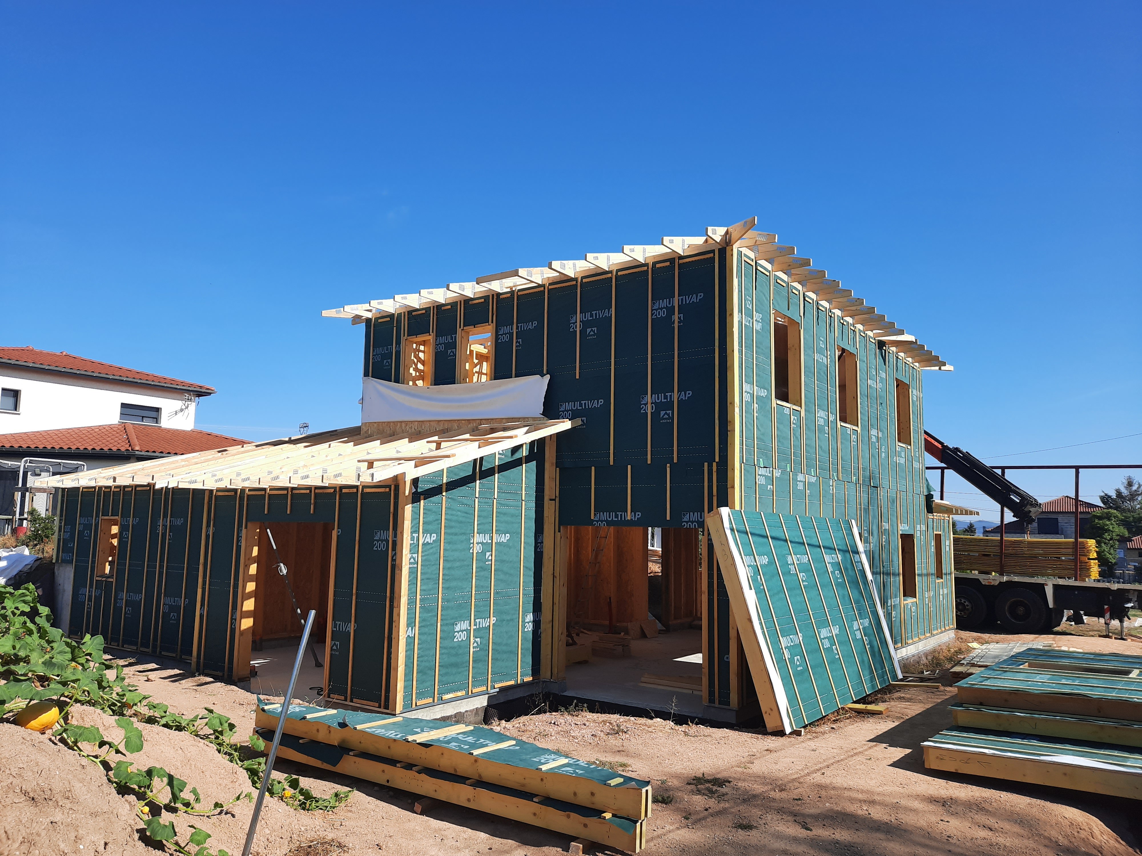 Loire Rhône Ossature bois construction Charpentier couvreur artisan Menuiseries PVC ALU Bois ossature bois maison individuelle extension surélévation rénovation zinguerie couverture