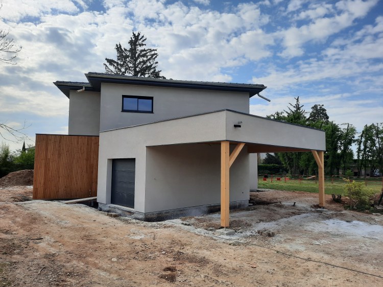 Loire Rhône Ossature bois construction Charpentier couvreur artisan Menuiseries PVC ALU Bois ossature bois maison individuelle extension surélévation rénovation zinguerie couverture